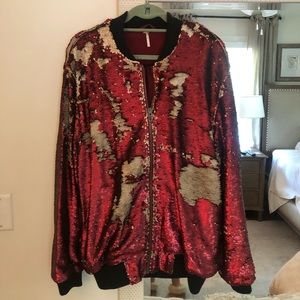 Sequin Bomber Jacket